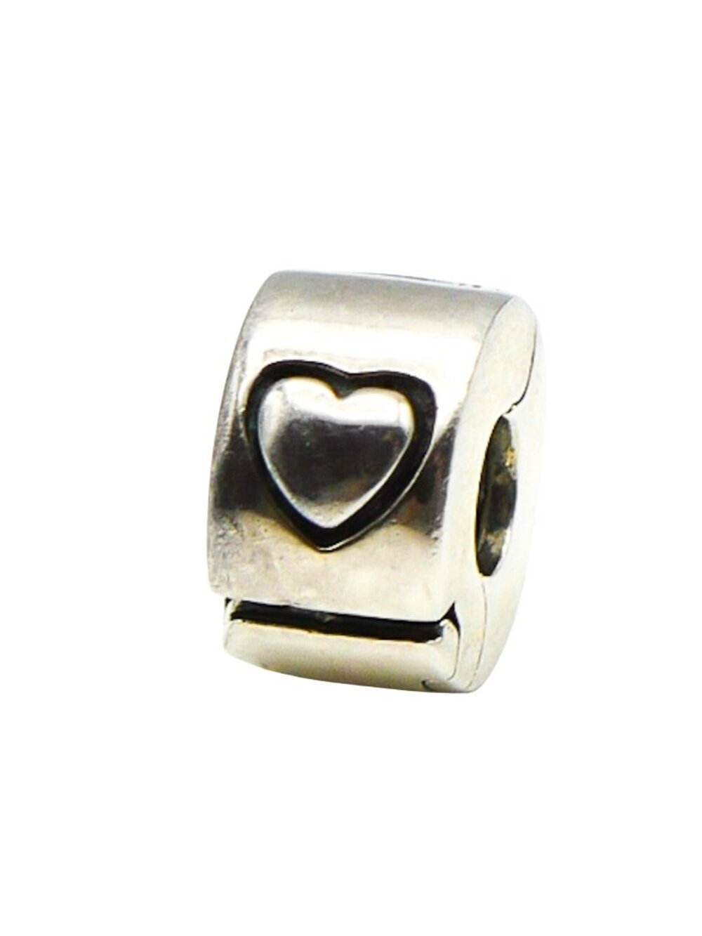 Chamilia Freedom Heart Lock Sterling Silver Charm Bead